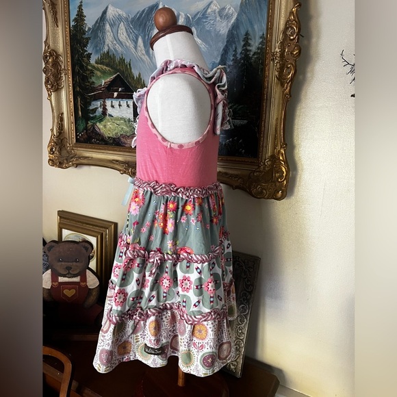 🩷 MATILDA JANE | Happy and Free on the Cape Pink Floral Sleeveless Dress - Picture 5 of 5